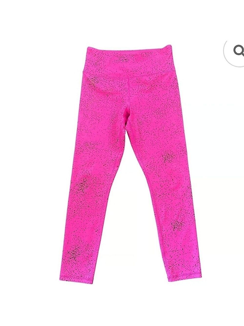 Zyia Active Barbiecore Light N Tight High Rise Leggings Hot Pink Gold Size 4